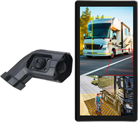 Système de sécurité pour camion avec écran tactile IPS de 10,36 pouces, enregistreur DVR 2 canaux 1080P, moniteur de recul pour bus et remorque