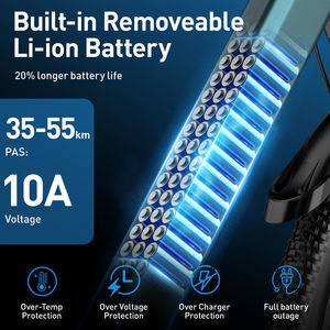 GT300 <span class=keywords><strong>Vélo</strong></span> <span class=keywords><strong>électrique</strong></span> Adultes 400W 36V 10Ah Batterie intégrée Suspension avant à 7 vitesses Double freins à disque <span class=keywords><strong>Vélo</strong></span> <span class=keywords><strong>électrique</strong></span> - Product Image 3