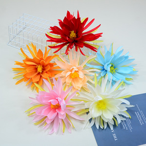 Fleur artificielle Dongchen Crafts, type Epiphyllum, 21 cm, en soie, pour décoration de mariage, décoration intérieure, accessoires pour la fabrication de lanternes - Product Image 1