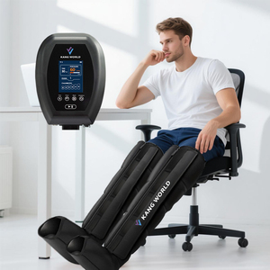 Mangas de Masaje de <span class=keywords><strong>Piernas</strong></span> por Compresión de Aire con 6 Cámaras y Presión de 80-260 mmHg para la <span class=keywords><strong>Circulación</strong></span> <span class=keywords><strong>Sanguínea</strong></span> y la Recuperación Muscular - Product Image 2