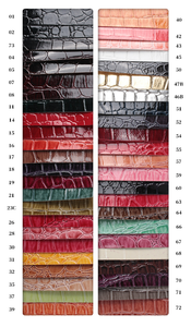 Pelle Artificiale in PVC Goffrata Impermeabile, Antimuffa e Resistente all'Abrasione <span class=keywords><strong>per</strong></span> Scarpe, Borse, Rivestimenti Divani, Tappezzeria e Sedili Auto - Product Image 6