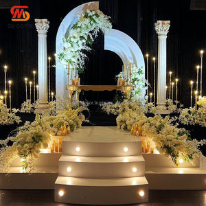 SMOOTH High Quality Modern Acrylic Arch <b>Backdrop</b> Stand Frame White for Wedding Decoration - Product Image 4