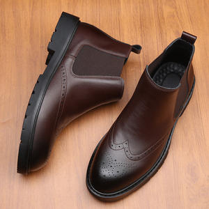 Chaussures de soirée pour hommes en cuir véritable, faites à la main, durables, antidérapantes, haut de gamme et confortables - Product Image 3