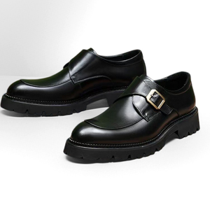 Zapatos de Vestir Formales para Hombre, Punta en Pico, de Cuero Genuino de Primera Capa, Estilo Casual, Color Marrón, Gran Venta 2026 - Product Image 4