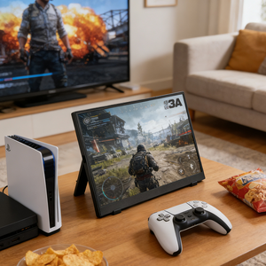 Nouveaux moniteurs de jeu portables de 15,6 pouces, écran IPS FHD 60 Hz pour ordinateur portable, Nintendo Switch, PS5, moniteur portable sans fil avec batterie - Product Image 2