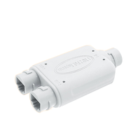 Repeater POE Tahan Air Luar Ruangan 1 2 Extender 100Mbps 2 Port Ukuran Mini IEEE802.3af/at 30w Kamera CCTV Poe Luar Ruangan HLVISUS