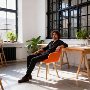 Stylish Hollow Arm Soft Cushion Beech Legs for <strong>Euro</strong>-American Homes Bistros Comfortable Easy-Clean Dinning <strong>Chair</strong> - Product Image 1