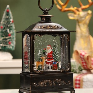Dropshipping Shopify Christmas Santa Snowman <b>Tree</b> Music Box Snow Globe Night <b>Light</b> Figurine Birthday Gift Decor - Product Image 3