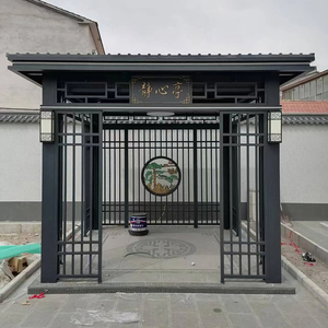 Gazebo <span class=keywords><strong>da</strong></span> Esterno Resistente, Padiglione, Pergola, Tenda <span class=keywords><strong>da</strong></span> Giardino, Riparo in Alluminio Antivento per Eventi Commerciali e Giardini Domestici - Product Image 5