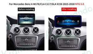 Krando 12,3 "Radio de coche navegación para <span class=keywords><strong>Mercedes</strong></span> <span class=keywords><strong>Benz</strong></span> a W176 A200 <span class=keywords><strong>A180</strong></span> <span class=keywords><strong>2012</strong></span> -2020 unidad principal Android inalámbrico Carplay 5G Android 13 - Product Image 3