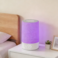 Nueva Máquina de Sonido Blanco con Sonidos de la Naturaleza, Reloj Despertador y Función de Snooze, Luz de Ayuda para Dormir con Simulación de Amanecer y Atardecer, Reloj de Mesa