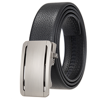 Ceinture automatique fonctionnelle pour homme LY36-00005-2, en cuir véritable avec boucle à cliquet durable, polyvalente pour le travail et les loisirs