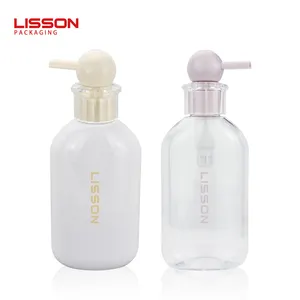 Shampoo and Conditioner Bottles Luxury Wholesale Custom Oval Plastic Spray Pump Hair Oil Bottles Supplier for Cosmetic Packaging