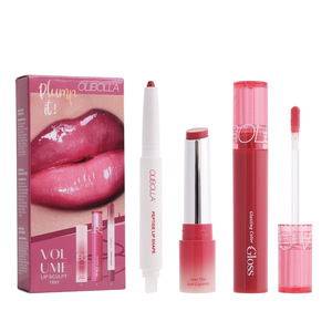 Lot de <span class=keywords><strong>gloss</strong></span> repulpant et crayon à lèvres en gros – Rouge à lèvres hydratant longue tenue végétalien et crayon à lèvres anti-transfert à marque privée - Product Image 1