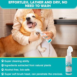Limpiador de <span class=keywords><strong>Patas</strong></span> para <span class=keywords><strong>Perro</strong></span> OEM ODM con Cepillo de Silicona 150ml Champú para Perros Espuma Limpiadora de <span class=keywords><strong>Patas</strong></span> para Mascotas Espuma Limpiadora de Orina - Product Image 4