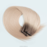 Nouvelles extensions de cheveux naturels Genius Weft, 100% cuticules alignées, double tirage, couleur originale, cheveux russes, peuvent être coupés