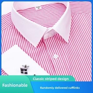 <span class=keywords><strong>Camicia</strong></span> da <span class=keywords><strong>Uomo</strong></span> <span class=keywords><strong>Slim</strong></span>-<span class=keywords><strong>Fit</strong></span> con Colletto Quadrato, Perline, Traspirante, Maniche Lunghe, <span class=keywords><strong>a</strong></span> <span class=keywords><strong>Righe</strong></span>, Formale, in Misto Cotone Popeline, per Primavera - Product Image 3