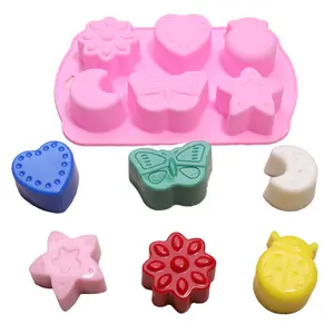 Flowers Butterfly Insects Silicone Chocolate Mould Wax Melt Ice Cube Tray  Mold