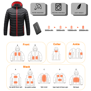 <strong>Heated</strong> <strong>Jacket</strong> Electric Clothing Waterproof Battery <strong>Heated</strong> Men's Smart <strong>Jacket</strong> Hoodies for Winter - Product Image 3