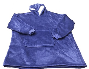 OEM Custom Logo Eco-friendly Breathable Warm Giant Pocket Custom Oversized Flannel <strong>Blanket</strong> <strong>Hoodie</strong> for <strong>Women</strong> - Product Image 4