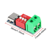 Type-C PD QC Trigger 5V ~ 20V Réglage du code de numérotation Module d'alimentation de tension CC Réglage de la tension de numérotation Module de leurre de charge rapide