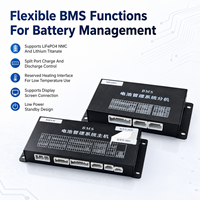 ECBMS 208S BMS industriel haute tension intelligent, module de gestion de batterie (BMS) PCBA EC-HV-MC1+EC-HV-SC12+écran LCD 4,3 pouces CAN RS485 Grande énergie