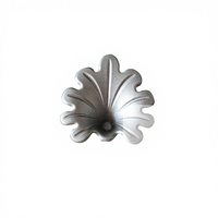 Accessoires décoratifs en fer forgé à motif de feuille, élégants, modélisation 3D