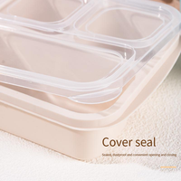 Conteneur de nourriture pour l'école Boîte à bento Boîte à collation divisée Boîte à lunch réutilisable pour enfants