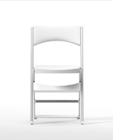 Chaise de bureau pliable en plastique PP transparent de style minimaliste moderne avec cadre en métal pour la maison, le bureau et le salon