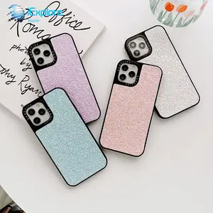 iExplore manufacturer PC + TPU girls love bling bling leather design phone case for iPhone 14 Pro Max Huawei P50 Pro