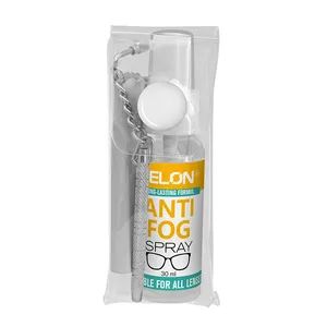 ELON Anti Fog Spray For Glasses - Antifog Cleaner With Microfiber Cloth For Eyeglasses Goggles Sunglasses Mirror