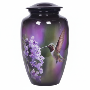 Urna de pájaros humectante, urna de cremación, suministros funerarios clásicos, esmalte de alta calidad para cenizas humanos - Product Image 1