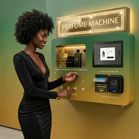 Distributeur automatique de parfum 10,1 pouces à écran tactile en métal, petit kiosque de parfum automatique 5 bouteilles, paiement multiple, inventaire intégré