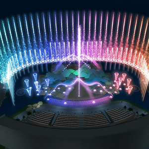 Fuente de Agua Dinámica con Luces LED, Fuente de Agua Danzante para Espectáculos Acuáticos Nocturnos en Plazas - Product Image 2