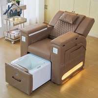 Chaise de pédicure avec station de massage pour les pieds, machine sans tuyau pour salon de manucure en fibre de verre