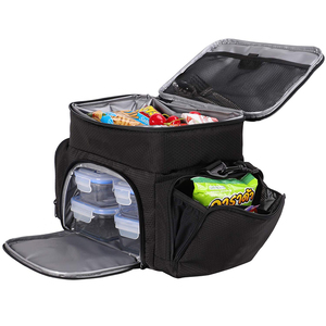 Insulated Cooler <b>Bag</b> <b>Meal</b> <b>Prep</b> <b>Bag</b> for Men, Women Large Dual Compartment Adult Lunch <b>Bag</b> - Product Image 1