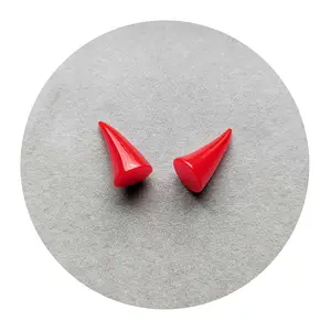 Cute Resin Devil Horns DIY Clips Hair Pin Making Accessories