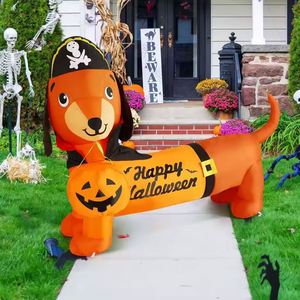Décoration gonflable extérieure personnalisée pour Halloween, chien de 1,5 m avec LED intégrées, vente en gros - Product Image 6
