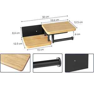 <span class=keywords><strong>Porte</strong></span>-rouleau de papier toilette à prix compétitif, double, à une main, multifonctionnel pour toilettes - Product Image 2