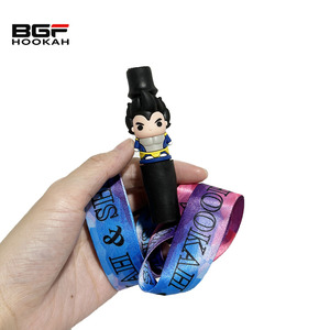 Top vente japonais dessin animé <span class=keywords><strong>Anime</strong></span> personnages Shisha embout narguilé accessoires de fumer narguilé conseils avec corde de suspension - Product Image 3