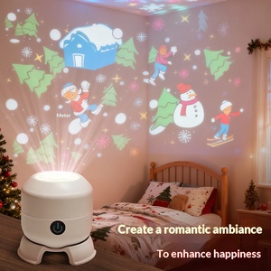 Lampe de Projection LED Rotative Cadeau, en ABS, Rechargeable, à Commande Tactile, Design Animal, Minuteur de Sommeil pour Enfants, Noël, Vacances, <span class=keywords><strong>Anime</strong></span> - Product Image 2
