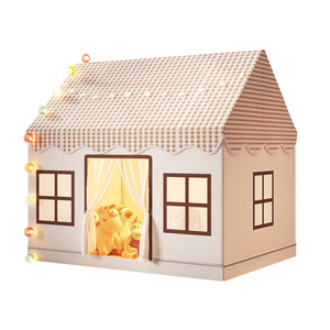 Tente de jeu Château de Princesse en Gros pour Enfants, Maisonnette d'Intérieur avec Fenêtre Lumineuse, Jouet Cadeau Personnalisable pour Bébés Filles et Enfants - Product Image 1
