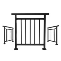Clôture en aluminium extrudé en alliage 6063, perforable, avec revêtement en poudre, pour villa, jardin, cour, escalier, barrière d'intimité extérieure