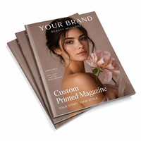 Catalogue de beauté imprimé sur mesure en offset avec couverture plastifiée et brochage à cheval pour le marketing de détail de produits de beauté