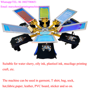 Machine de sérigraphie à système de réglage facile pour les sacs de t-shirts en plastique personnalisés emballage de sacs auto-scellants à fermeture éclair transparente pour vêtements - Product Image 2