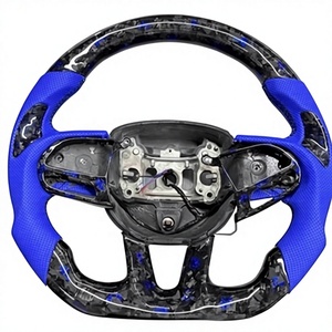 Volante Deportivo LED de Fibra de Carbono Roja Forjada para Dodge Charger Sxt Challenger Durango SRT 2016 2017 2018 2019 2021 <span class=keywords><strong>2022</strong></span> 2023 - Product Image 4