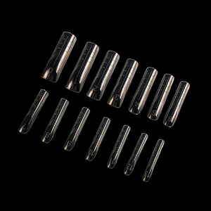 140 Uds. Moldes de Uñas Francesas con Muescas de PP para Extensión de Poly Gel, Puntas Reutilizables para Salón de Manicura, Herramienta de Sistema de Uñas - Product Image 6