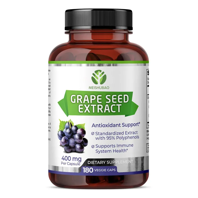 Vegan Druivenpitten Capsules Druivenpitten Extract Capsule Voor Antioxidant Supplement
