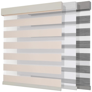 Stores occultants intelligents pour la maison, double couche jour et nuit, stores enrouleurs motorisés électriques à commande Wifi, stores zébrés - Product Image 1