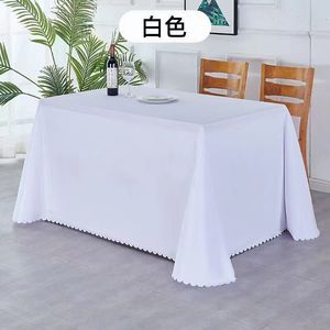 Ventes chaudes, nappe moderne bon marché, couleur unie, couleur blanche, pour mariage et banquet - Product Image 2